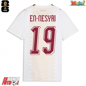 Marruecos Youssef En-Nesyri #19 Segunda Equipación Mujer Mundial 2026 Manga Corta